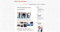 Desktop Screenshot of hovorakohovorca.com