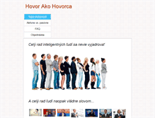 Tablet Screenshot of hovorakohovorca.com